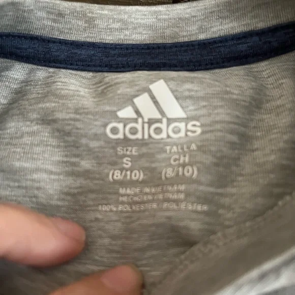 Adidas boys American gray with flag baseball shirt. - Picture 4 of 5